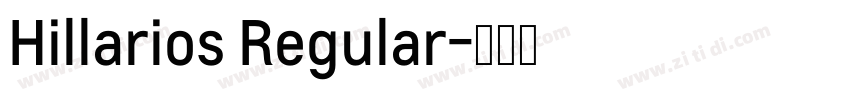 Hillarios Regular字体转换